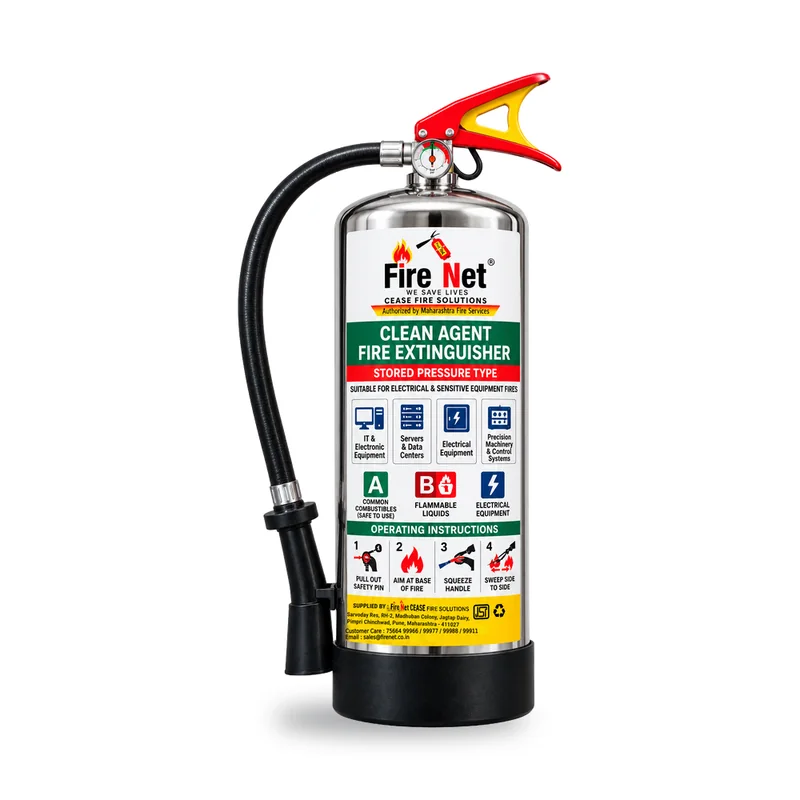 Clean Agent Fire Extinguisher (SS Body) – 1 kg