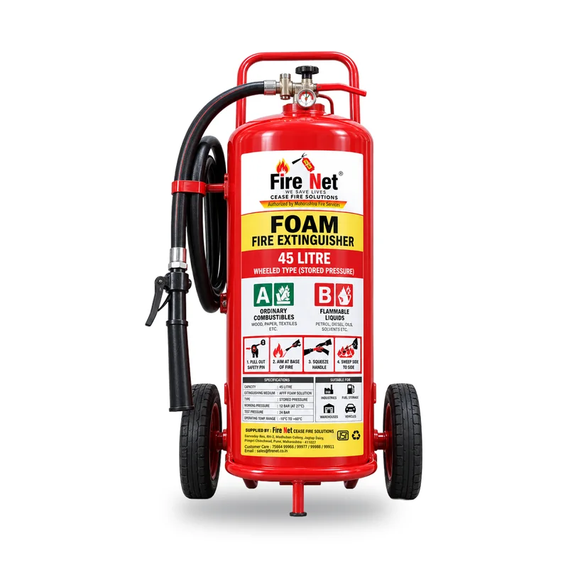 Foam Wheeled Fire Extinguisher (Trolley) – 45 L