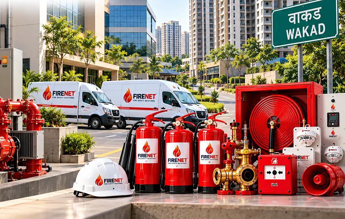 FIRENET service vans, hose reel and extinguishers in Wakad